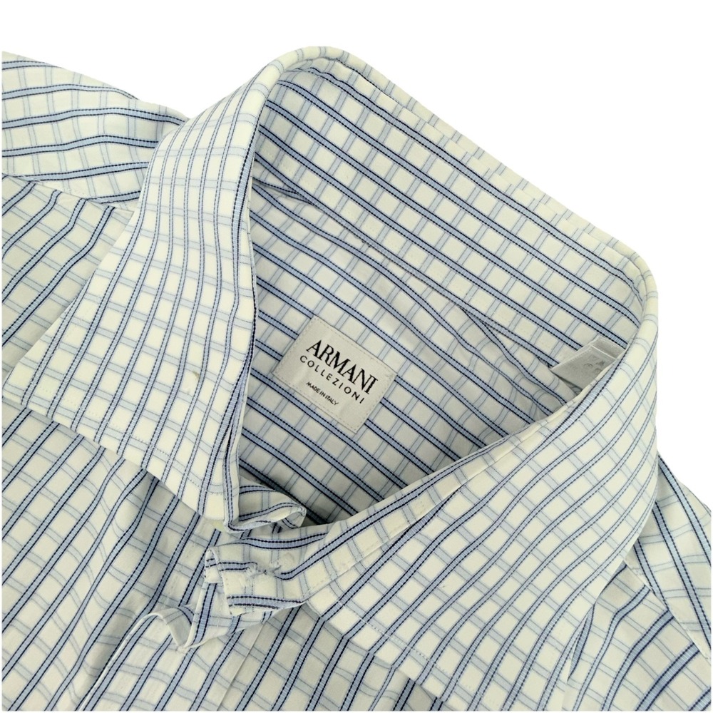 Armani Collezioni‎ Men's Striped Dress Shirt Size 16/41 Reg Large